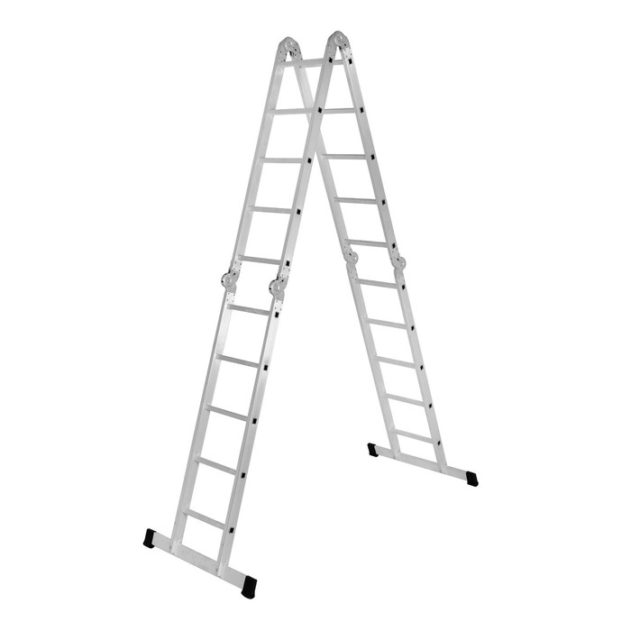 Лестница-трансформер ТУНДРА, алюминиевая, 4х5 ступени лестница трансформер тундра алюминиевая 4х6 ступени