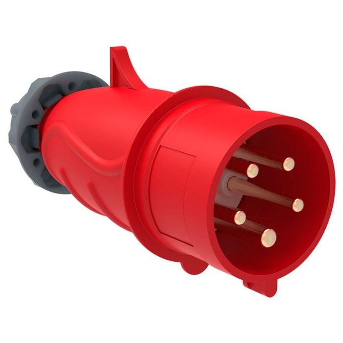 

Вилка электрическая кабельная IEK, 16 А, 3P+PE+N, 380 В, IP44, ССИ-015, PSN02-016-5