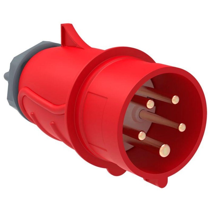 

Вилка электрическая кабельная IEK, 32 А, 3P+PE+N, IP44, ССИ-025, PSN02-032-5