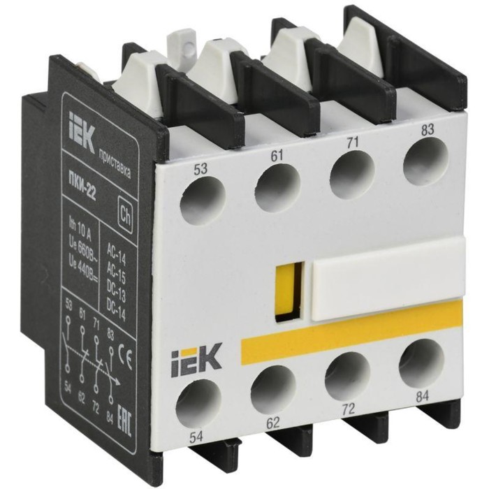 Приставка контактная IEK, ПКИ-22, KPK10-22 паста контактная токопроводящая iek кпп 150