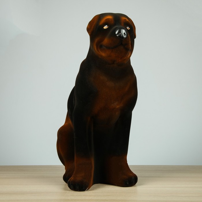 Копилка "Собака Ротвейлер" флок