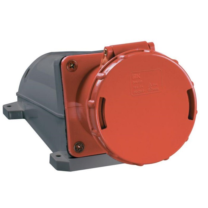 

Розетка наружной установки IEK, 63 А, 3P+PE+N, 380 В, IP54, ССИ-135, PSR12-063-5