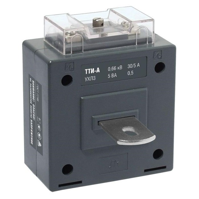 

Трансформатор IEK, ТТИ-А 75/5 А, 5 ВА, класс точности 0.5, ITT10-2-05-0075