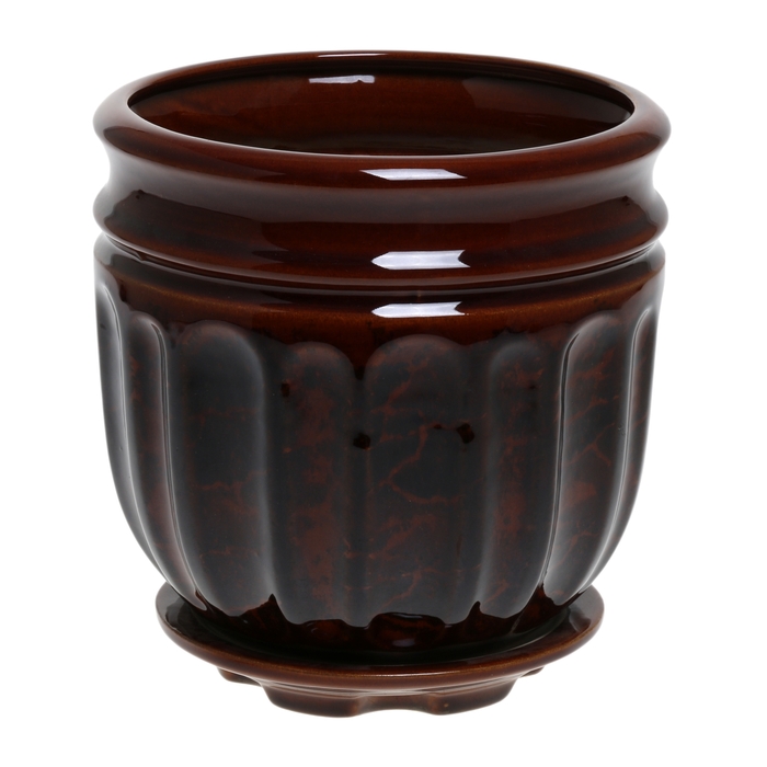 Кашпо "Гранд" коричневое 3,8 л