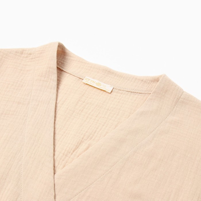 Комплект женский (рубашка на запах, брюки) KAFTAN Basic размер 44-46, бежевый