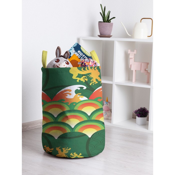 

Корзина для игрушек «Огненные драконы, размер 35х50 см