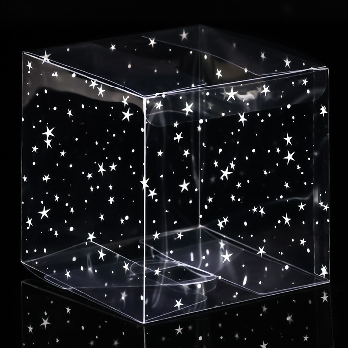 Складная коробка из PVC Звёздный горошек, 11 x 11 x 11 см