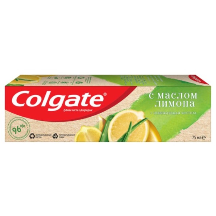Паста зубная Colgate «Освежающая чистота», с маслом лимона, 75 мл колгейт паста зубная освежающая чистота с маслом лимона 75мл