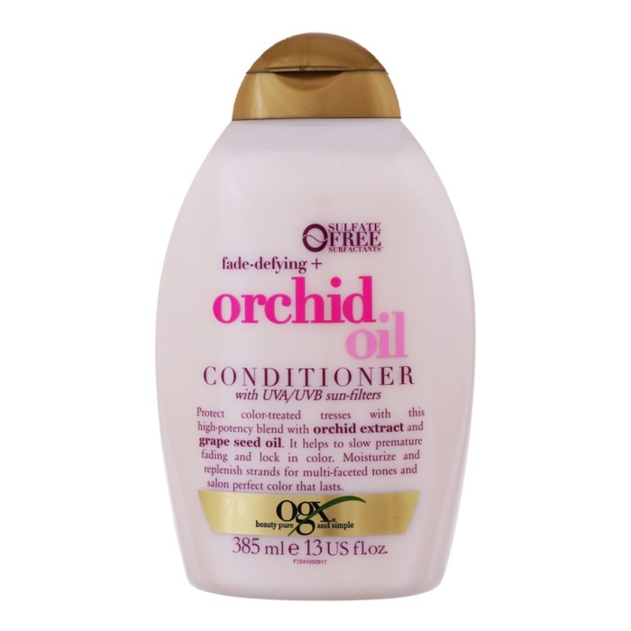 Кондиционер-ополаскиватель для защиты цвета окрашенных волос с маслом орхидеи, 385 мл