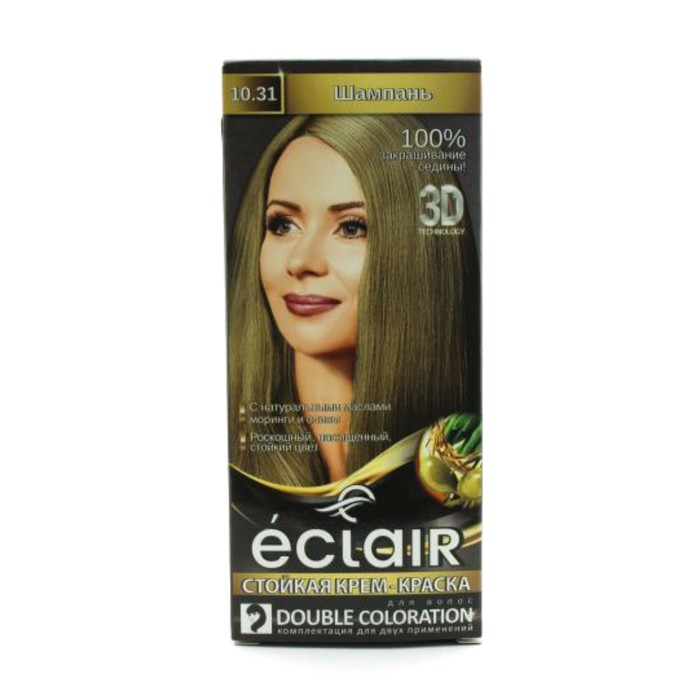 

Крем-краска для волос Eclair 3D, 10.31 шампань