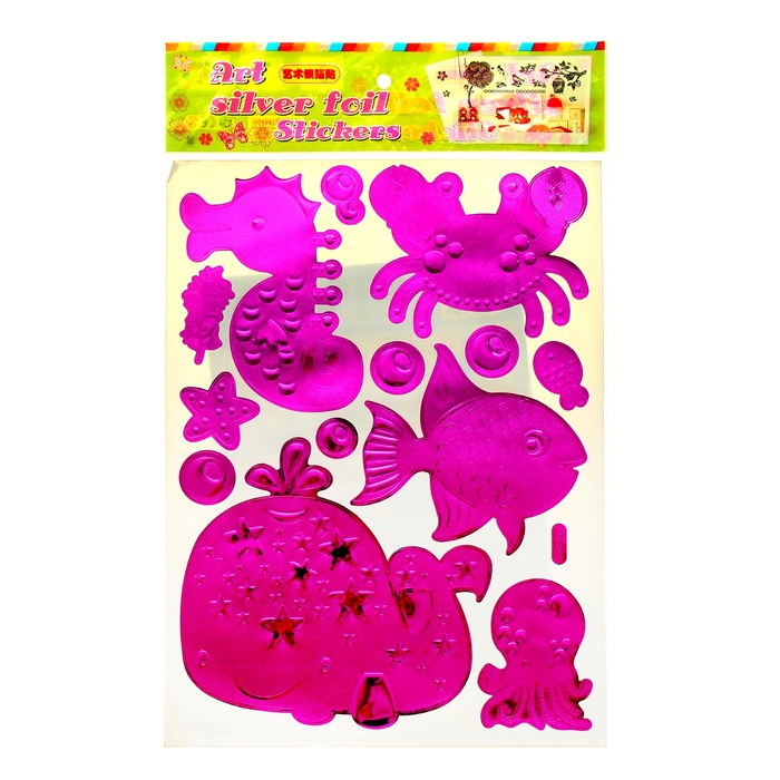 Наклейка "Морские обитатели" МИКС