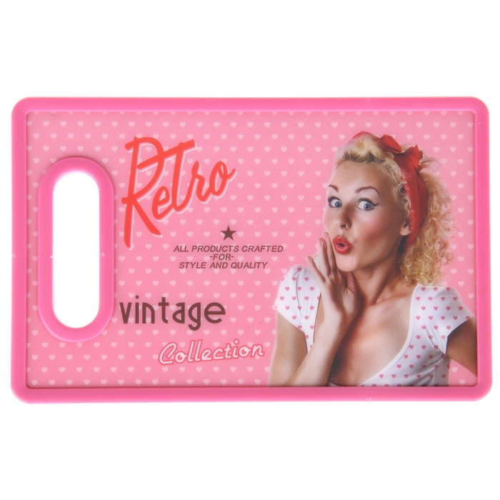 Доска разделочная 24х15 см "Приятного аппетита", цвет МИКС