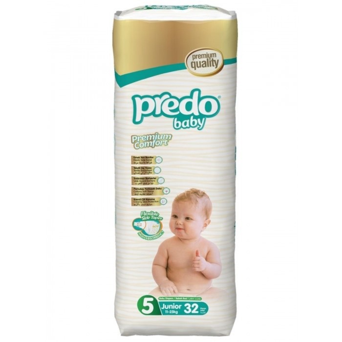 Подгузники Predo Baby Premium Comfort, размер 5, 11-25 кг, 32 шт подгузники predo baby 11 25 кг 32 шт