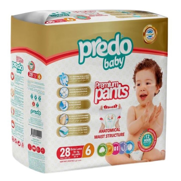 

Подгузники-трусики Predo Baby Premium Pants, размер 6, 15+кг, 5 шт