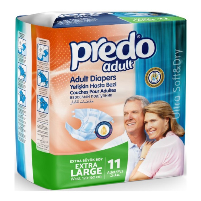 Подгузники для взрослых Predo Adult, XL, 11 шт