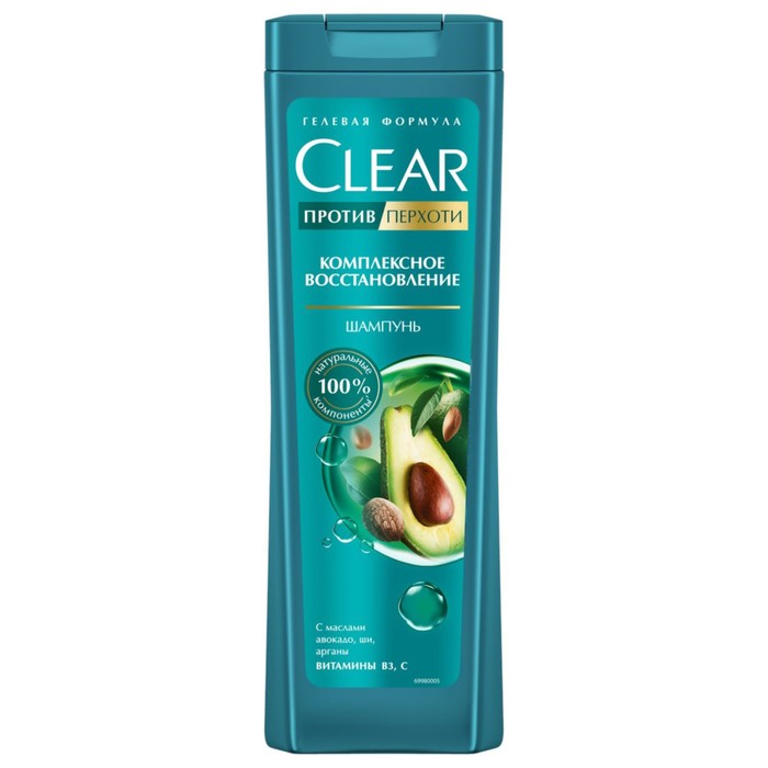 Шампунь для волос Clear «Комплексное восстановление», против перхоти, 400 мл