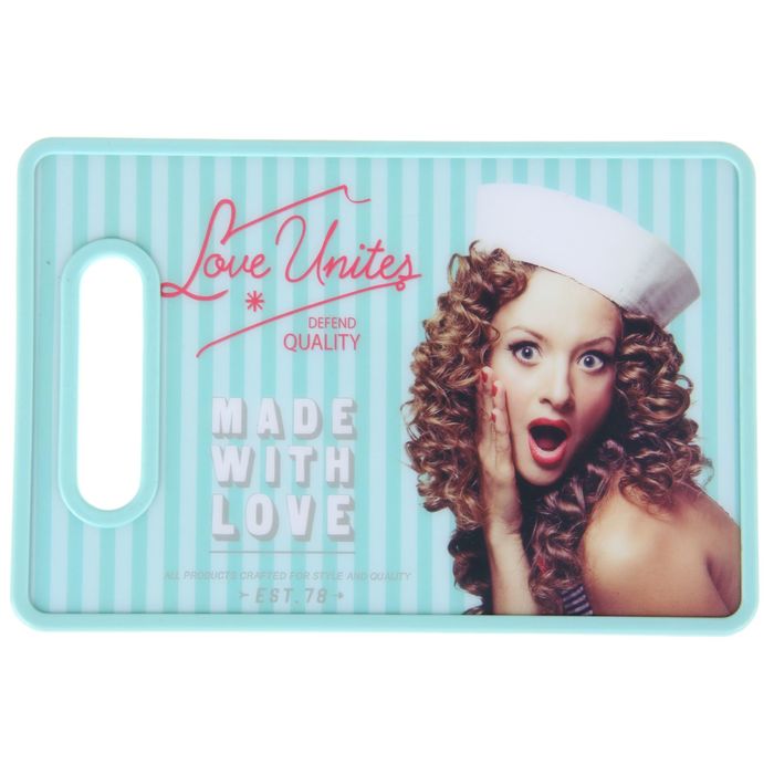 Доска разделочная прямоугольная 30х20 см"Ретро", цвета МИКС