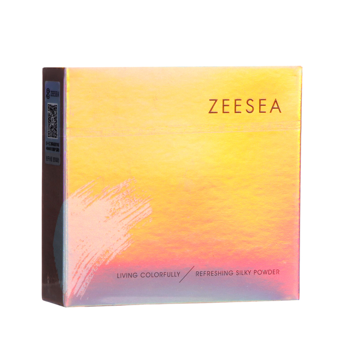 Пудра компактная ZeeSea Refreshing Silky Powder, тон BC03 натуральный, 8 г пудра компактная zeesea refreshing silky powder тон bc01 слоновая кость 8 г