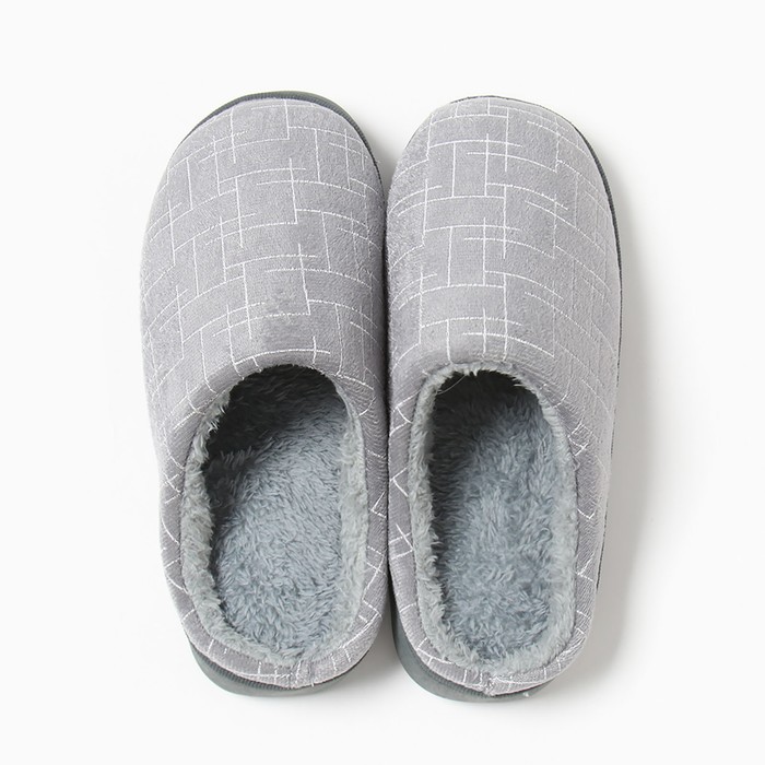 фото Тапочки мужские #004 р.44-45, серый lovelife