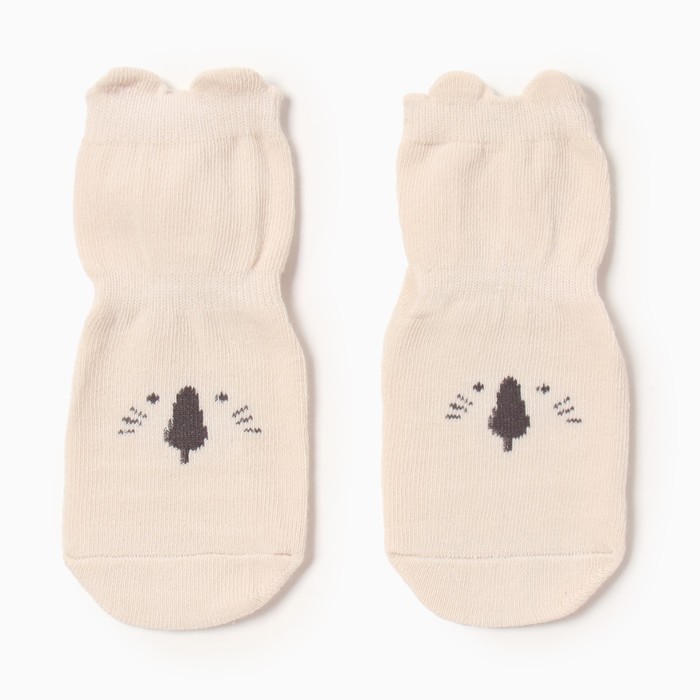 Носки детские MINAKU со стопперами цв. молочный, р-р 11-12 см