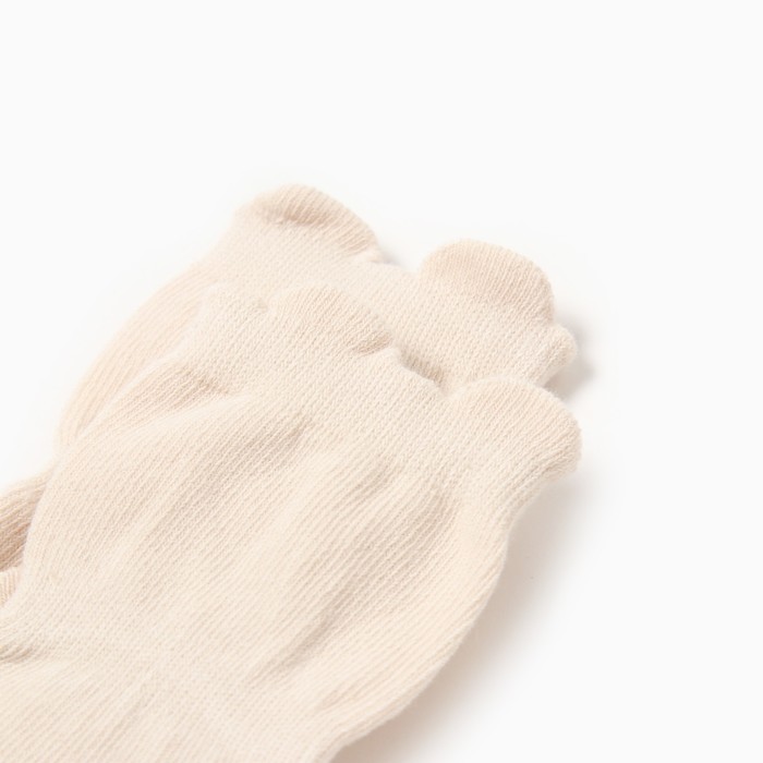 Носки детские MINAKU со стопперами, цв.молочный, р-р 13-14 см