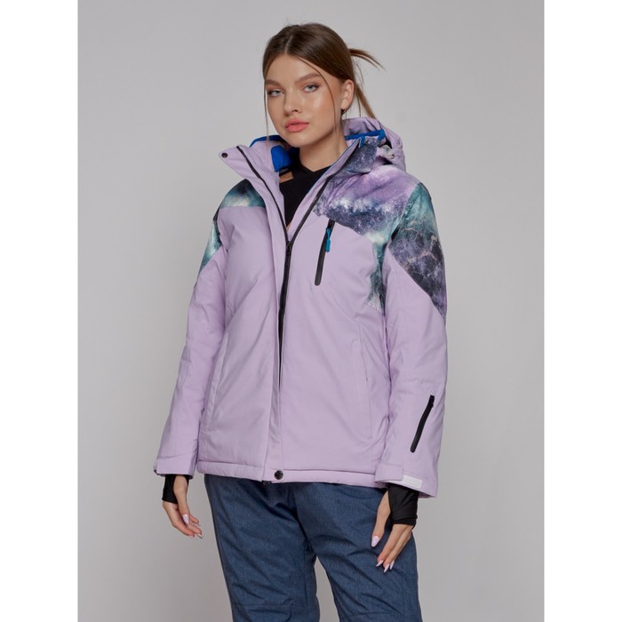 Куртка горнолыжная женская зимняя, размер 54, цвет фиолетовый