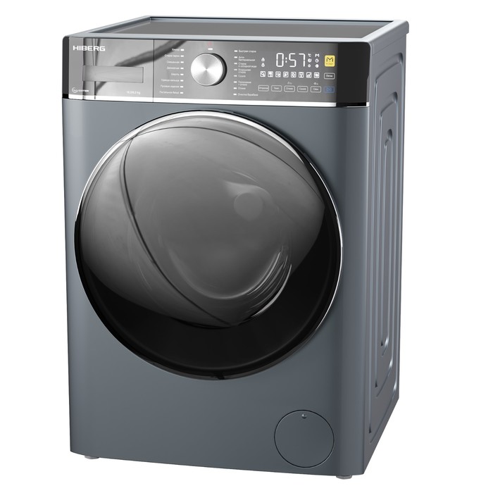 

Стиральная машина HIBERG i-WMQ8 - 10614 Sd, класс А+++, 1400 об/мин, 10.5 кг, тёмно-серая