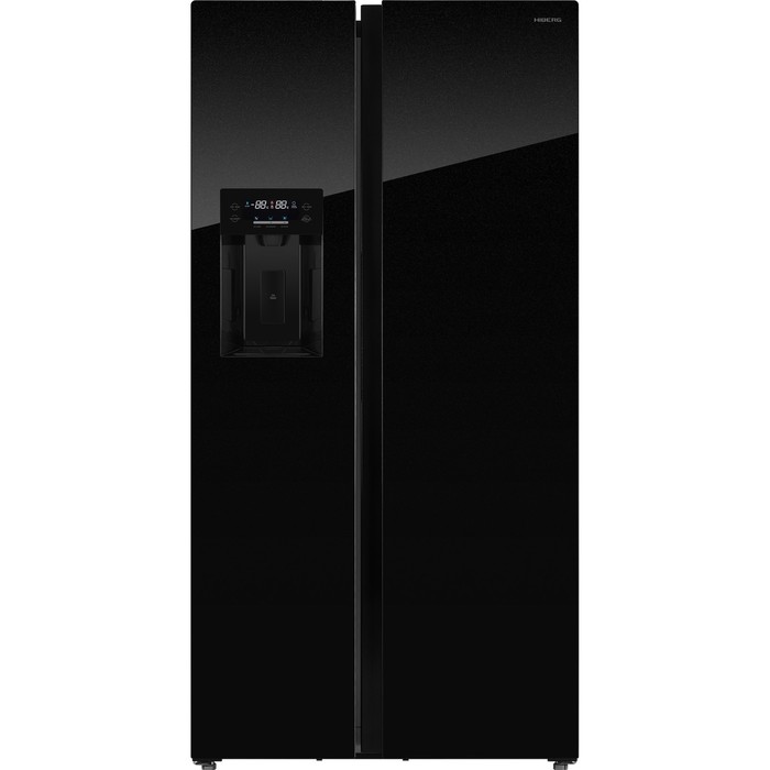 Холодильник HIBERG RFS-650DX NFGB inverter, двухкамерный, класс А+, 618 л, чёрный