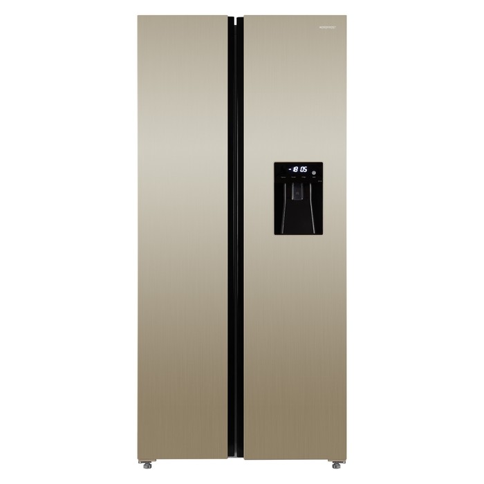 Холодильник NORDFROST RFS 484D NFH, двухкамерный, класс А++, 472 л, No Frost, бежевый