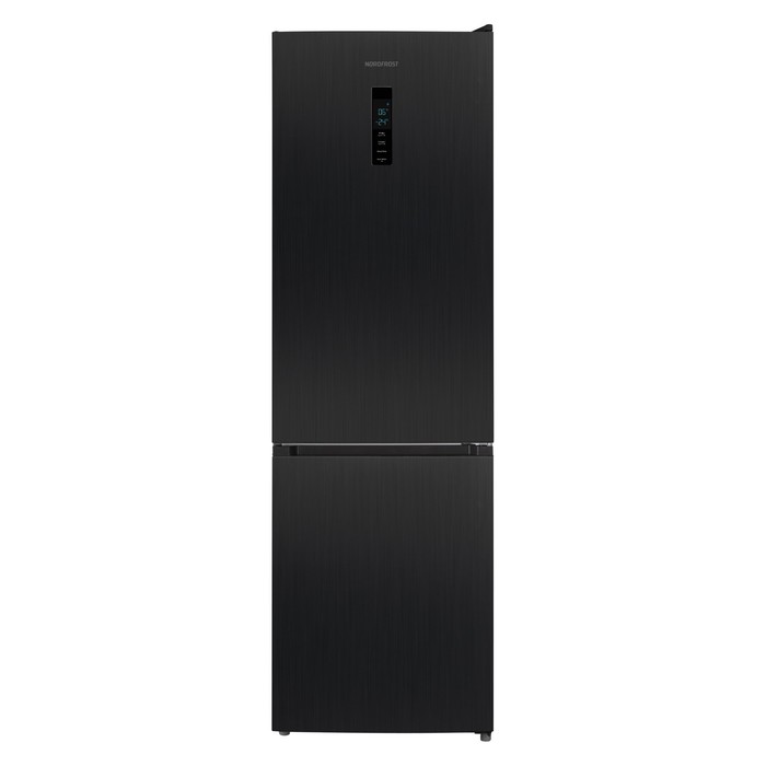 цена Холодильник NORDFROST RFC 390D NFXd, двухкамерный, класс А+, 378 л, No Frost, чёрный