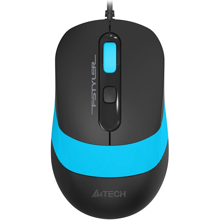 

Мышь A4Tech Fstyler FM10S черный/голубой оптическая (1600dpi) silent USB (3but)