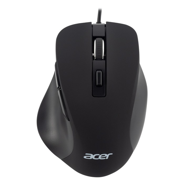 цена Мышь Acer OMW120 черный оптическая (2000dpi) USB (6but)