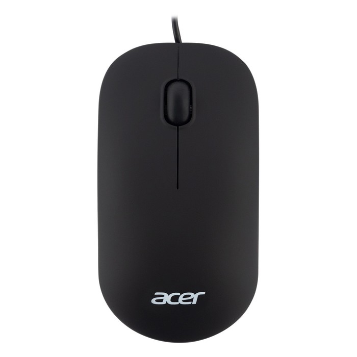 цена Мышь Acer OMW122 черный оптическая (1200dpi) USB (3but)