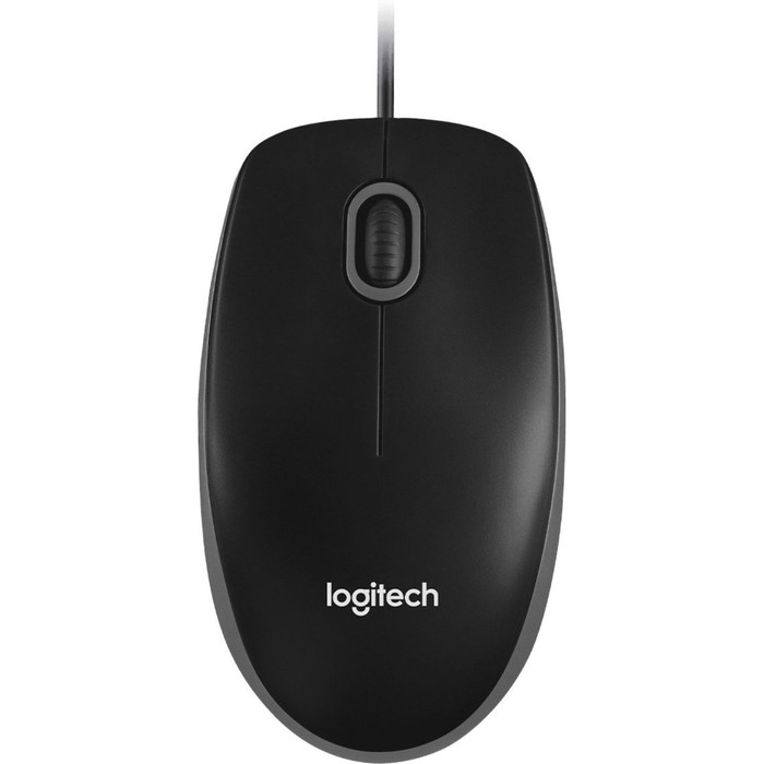 Мышь Logitech B100 for business черный оптическая (1000dpi) USB (2but) цена и фото