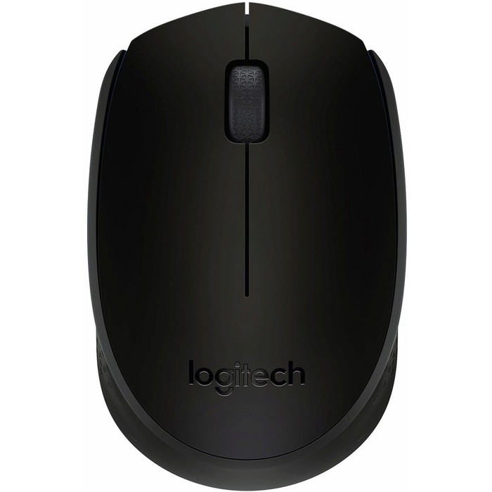 Мышь Logitech B170 черный оптическая (1000dpi) беспроводная USB для ноутбука (2but)