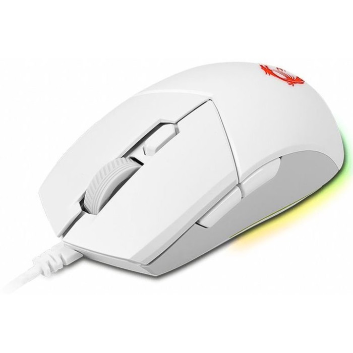 

Мышь MSI Clutch GM11 белый оптическая (5000dpi) USB (5but)