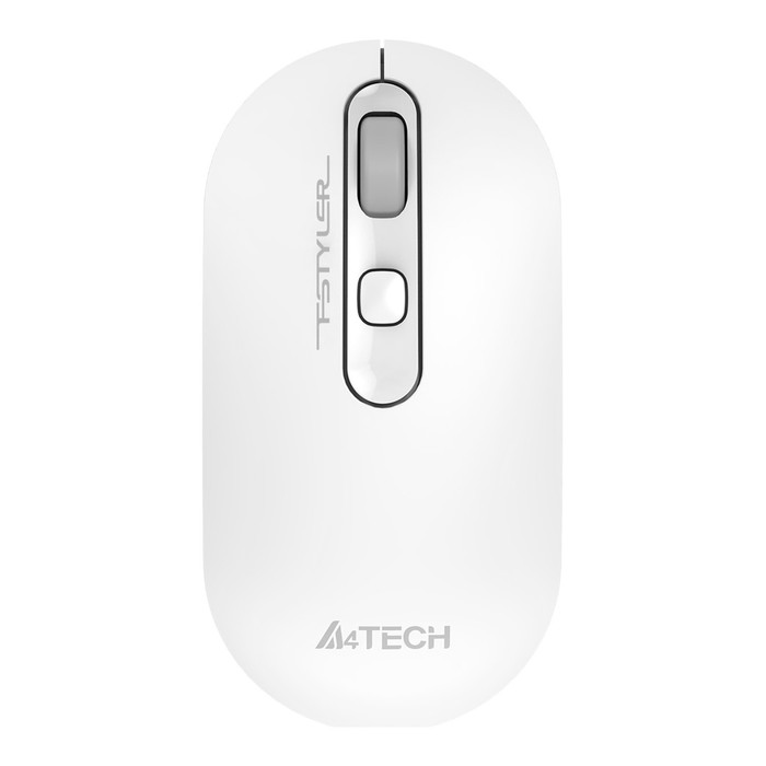 цена Мышь A4Tech Fstyler FG20 белый оптическая (2000dpi) беспроводная USB для ноутбука (4but)