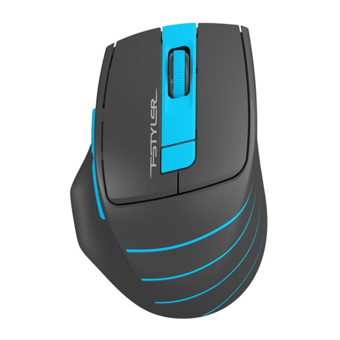 

Мышь A4Tech Fstyler FG30 серый/синий оптическая (2000dpi) беспроводная USB (6but)