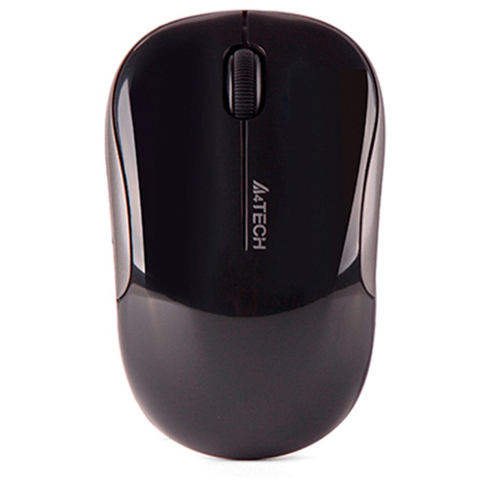 цена Мышь A4Tech G3-300N черный оптическая (1200dpi) беспроводная USB для ноутбука (3but)