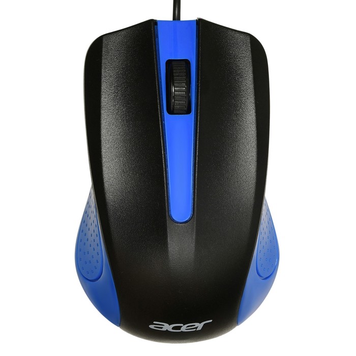 

Мышь Acer OMW011 черный/синий оптическая (1200dpi) USB (3but)