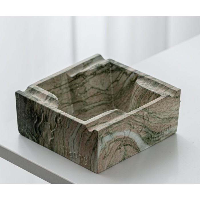 

Пепельница "Мрамор", 12.9 х 5.5 см, керамика, серая