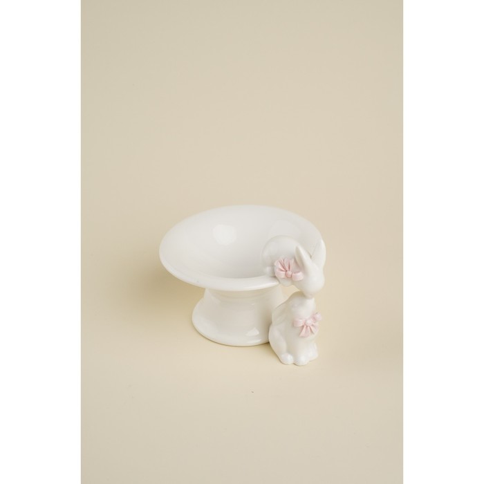 

Конфетница SL Home "Лесные кролики", 18х15,5х12 см, цвет белый