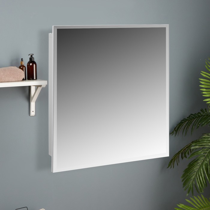 Зеркало-шкаф для ванной комнаты ЕШЗ- 550 , белый, 55 х 60 х 12 см