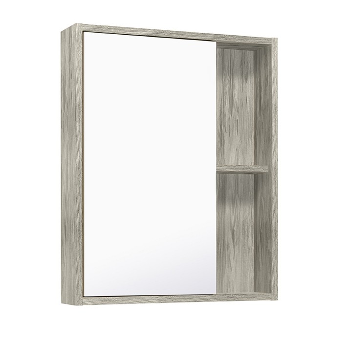 Зеркало-шкаф для ванной комнаты Эко 52 скандинавский дуб, 12 х 52 х 65 см