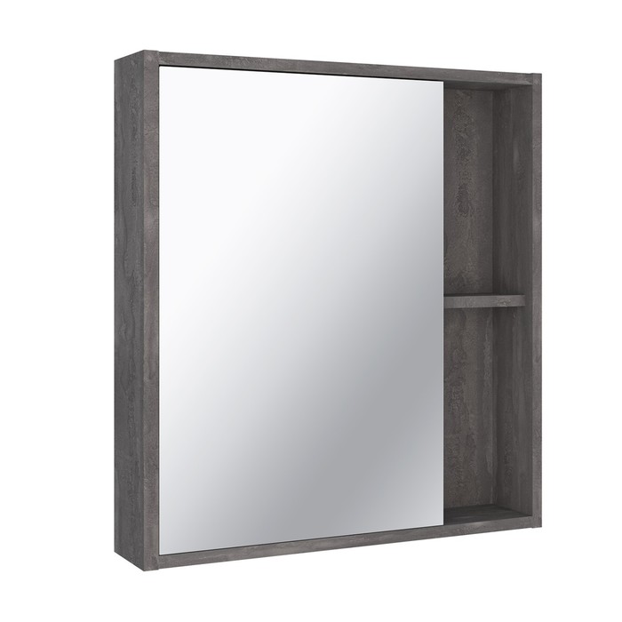 Зеркало-шкаф для ванной комнаты Эко 60 железный камень, 12 х 60 х 65 см