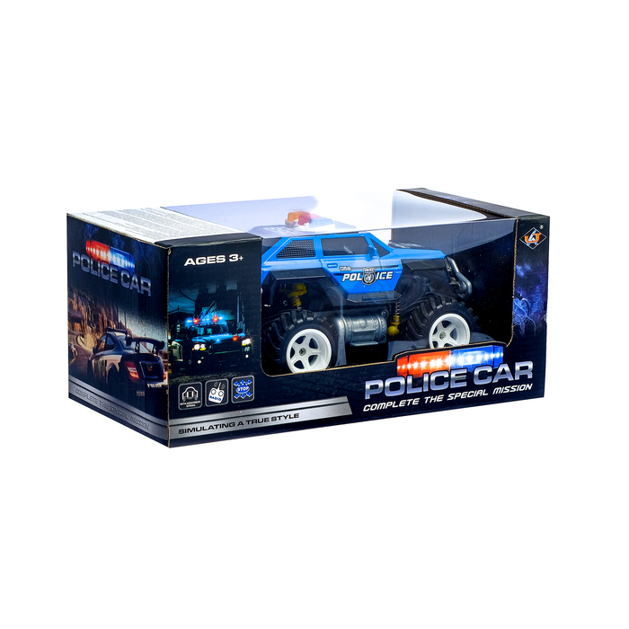 Радиоуправляемая машина "Полицейский джип", с аккумулятором, цвета МИКС