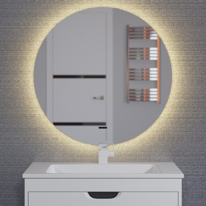 Зеркало для ванной Uperwood Modul, 65х65 см, бесконтактный сенсор, теплая подсветка