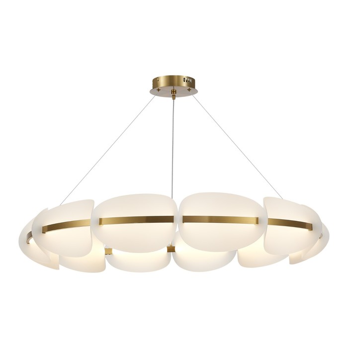 

Люстра подвесная St Luce. SL1304.203.65. Etoile. 1х65 Вт, LED, 3000K, 3900 Lm, 100х100х18 см, цвет золотистый