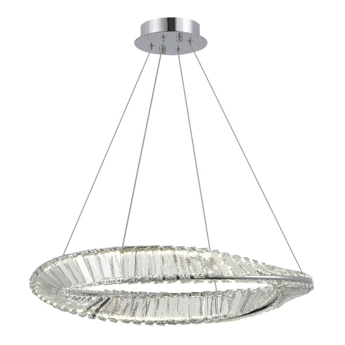 

Светильник подвесной St Luce. SL6204.101.01. Ritorto. 1х32 Вт, LED, 4000K, 2720 Lm, 60х60х80 см, цвет хром