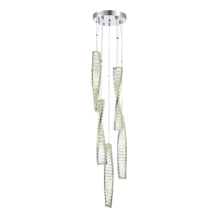 

Светильник подвесной St Luce. SL6205.103.05. Elica. 1х55 Вт, LED, 3000K, 4675 Lm, 28х28х120 см, цвет хром